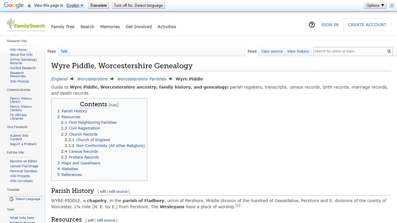Wyre Piddle, Worcestershire Genealogy • FamilySearch