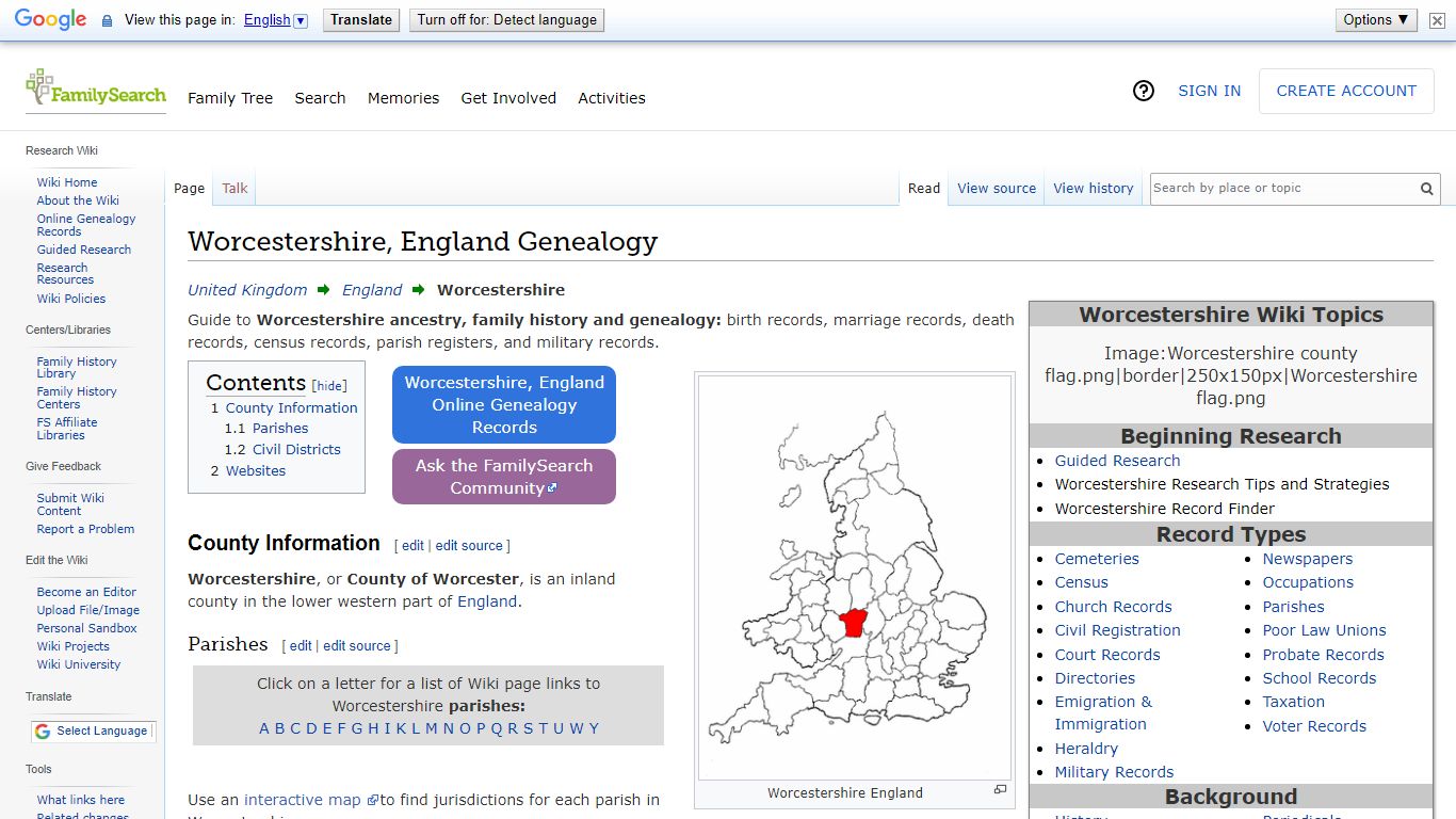 Worcestershire, England Genealogy • FamilySearch